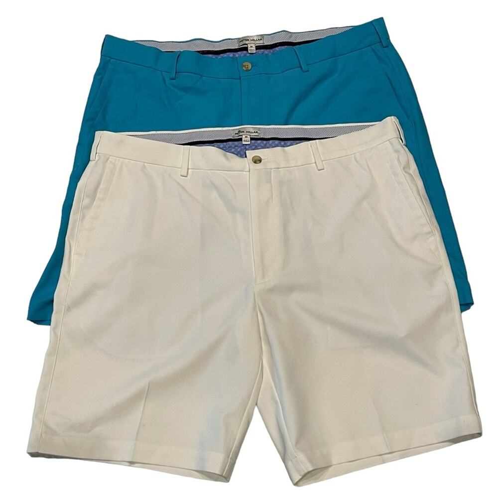 Peter Millar Crown Sport Salem Performance Golf Shorts Size:38 Lot Of 2